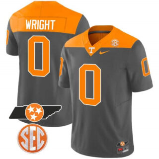 Tennessee Volunteers 2023 Alternate Vapor Limited Jersey V3 All Stitched Anthracite #0 Jaylen Wright
