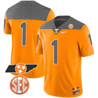 Tennessee Volunteers 2023 Alternate Vapor Limited Jersey V3 All Stitched Inverted #1 no name