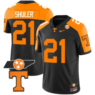 Tennessee Volunteers 2023 Alternate Vapor Limited Jersey V3 All StitchedBlack #21 Navy Shuler