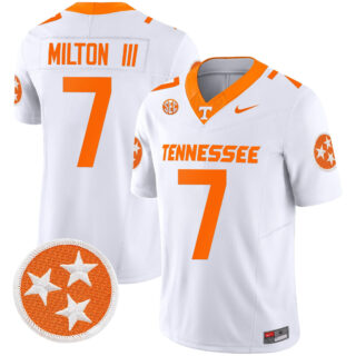 Tennessee Volunteers 2024 Vapor Limited Jersey All Stitched White #7 Joe Milton lii