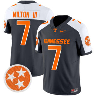 Tennessee Volunteers 2024 Vapor Limited Jersey All Stitched Grey Alternate #7 Joe Milton lii