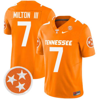 Tennessee Volunteers 2024 Vapor Limited Jersey All Stitched Orange #7 Joe Milton lii