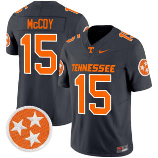 Tennessee Volunteers 2024 Vapor Limited Jersey All Stitched Smokey Grey #15 Bru Mccoy