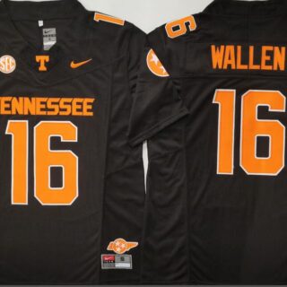 Tennessee Volunteers Black #16 WALLEN Jersey