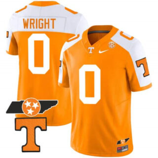 Tennessee Volunteers Checkerboard & Alternate Jersey V2 All StitchedAlternate Orange #0 Jaylen Wright