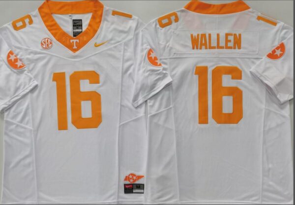 Tennessee Volunteers White #16 WALLEN Jersey