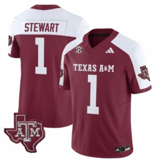 Texas A&M Aggies Evan Stewart Jersey #1 Vapor Limited College Football Alternate