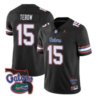Tim Tebow Jersey #15 Florida Gators Vapor Limited College Football Black