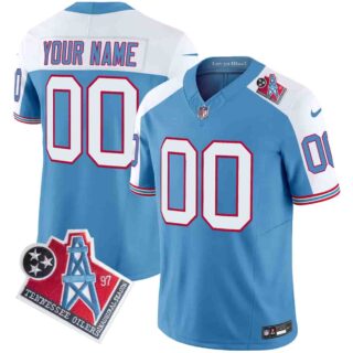 Tennessee Titans 1997 Throwback Vapor Limited Custom Jersey All Stitched Alternate
