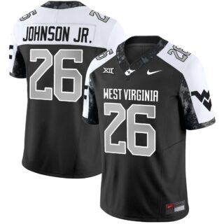 West Virginia Mountaineers #26 Justin Johnson Jr. 2024 Vapor Limited Alternate Jersey V2 All Stitched