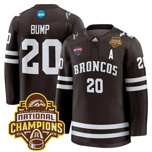 Western Michigan Broncos #20 Alex Bump 2025 National Champions Patch Premium Jersey All Stitched