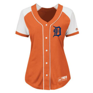 Women's Detroit Tigers Active Player Custom Orange Stitched Baseball Jersey(Run Small)