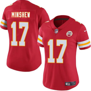 Women's Kansas City Chiefs #17 Gardner Minshew Red 2025 Vapor Untouchable Limited Stitched Jersey(Run Small)