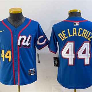 Women's National League #44 Elly De La Cruz Blue 2025 All-Star Edition Limited Stitched Baseball Jersey(Run Small)