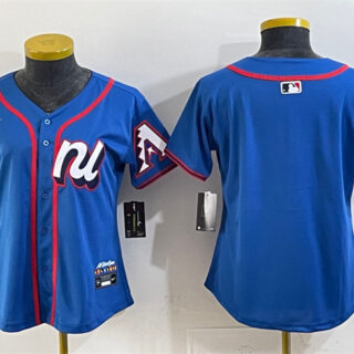 Women's National League Arizona Diamondbacks Blank Blue 2025 All-Star Edition Limited Stitched Baseball Jersey(Run Small)
