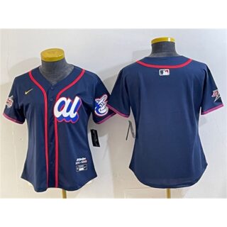 Women's American League Baltimore Orioles Blank Navy 2025 All-Star Edition Limited Stitched Baseball Jersey(Run Small)