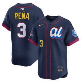 Youth American League #3 Jeremy Pena Navy 2025 All-Star Edition Limited Stitched Baseball Jersey