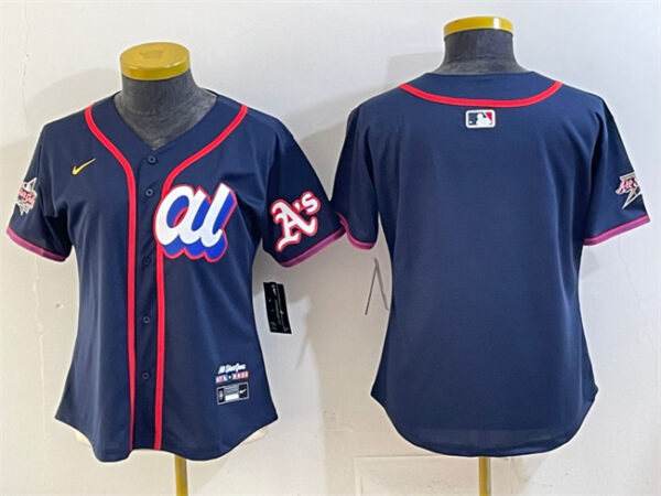 Youth American League Oakland Athletics Blank Navy 2025 All-Star Edition Limited Stitched Baseball Jersey