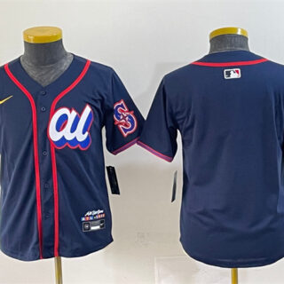 Youth American League Seattle Mariners Blank Navy 2025 All-Star Edition Limited Stitched Baseball Jersey