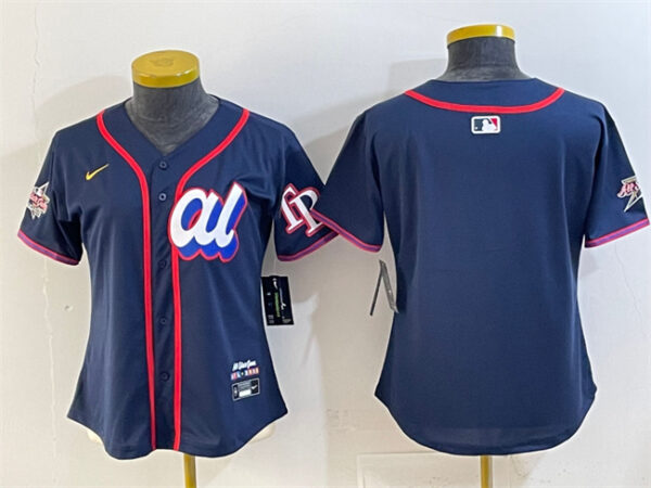 Youth American League Tampa Bay Rays Blank Navy 2025 All-Star Edition Limited Stitched Baseball Jersey