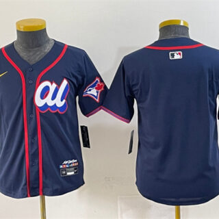 Youth American League Toronto Blue Jays Blank Navy 2025 All-Star Edition Limited Stitched Baseball Jersey
