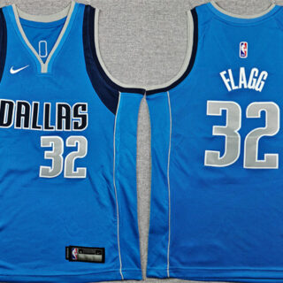 Youth Dallas Mavericks #32 Cooper Flagg Blue 2025 Icon Edition Stitched Basketball Jersey