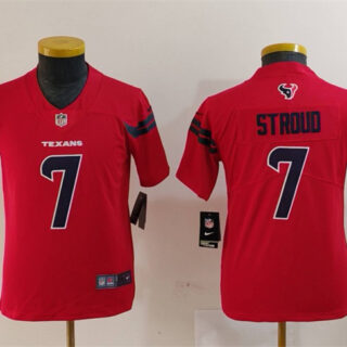 Youth Houston Texans #7 C.J. Stroud Red Vapor Untouchable Limited Stitched Jersey