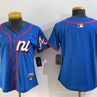 Youth National League Atlanta Braves Blank Blue 2025 All-Star Edition Limited Stitched Baseball Jersey