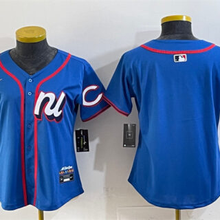 Youth National League Cincinnati Reds Blank Blue 2025 All-Star Edition Limited Stitched Baseball Jersey