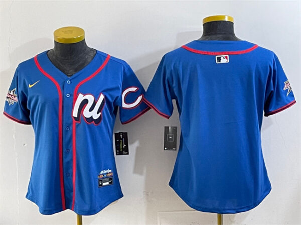 Youth National League Cincinnati Reds Blank Blue 2025 All-Star Edition Limited Stitched Baseball Jersey