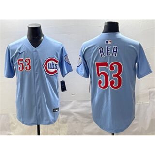 Men's Chicago Cubs #53 Colin Rea Blue 2024-25 2nd Alternate Limited Stitched Baseball Jersey
