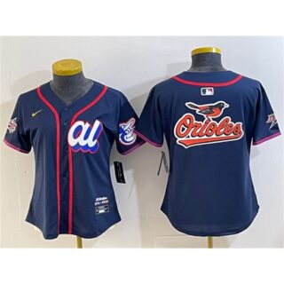 Youth American League Baltimore Orioles Team Big Logo Navy 2025 All-Star Edition Limited Stitched Baseball Jersey