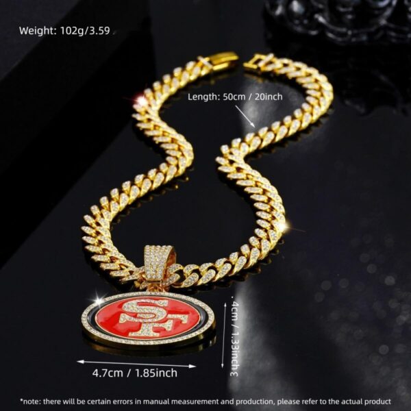 49ers 20inch Necklace Gold