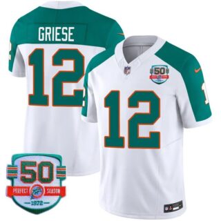 Men's Bob Griese #12 Miami Dolphins Miami Vice Inverted Vapor Limited Jersey
