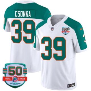 Men's Larry Csonka #39 Miami Dolphins Miami Vice Inverted Vapor Limited Jersey