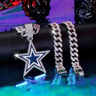 Cowboys 20inch Necklace Silver
