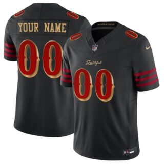 Custom Youth San Francisco 49ers Vapor F.U.S.E. Limited Rivalry Series Black Jerseys