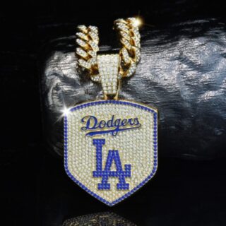 Dodgers 20inch Necklace Gold