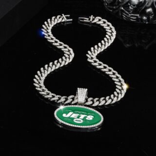 Jets 20inch Necklace Silver