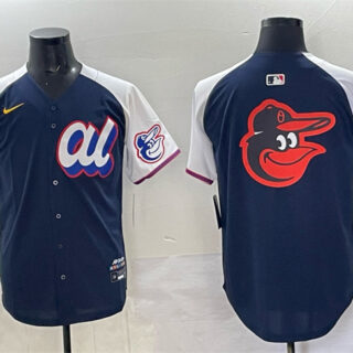 Men's American League Baltimore Orioles Team Big Logo Navy Alternate 2025 All-Star Edition Limited Stitched Baseball Jersey