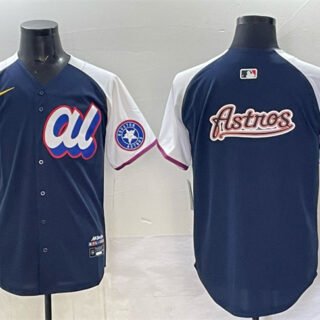 Men's American League Houston Astros Team Big Logo Navy Alternate 2025 All-Star Edition Limited Stitched Baseball Jersey