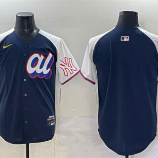 Men's American League New York Yankees Blank Navy Alternate 2025 All-Star Edition Limited Stitched Baseball Jersey