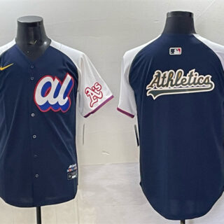 Men's American League Oakland Athletics Team Big Logo Navy Alternate 2025 All-Star Edition Limited Stitched Baseball Jersey