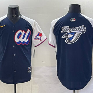 Men's American League Toronto Blue Jays Team Big Logo Navy Alternate 2025 All-Star Edition Limited Stitched Baseball Jersey