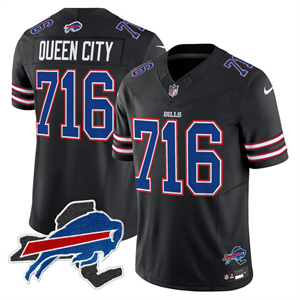 Men's Queen City 716 Buffalo Bills New York Patch Vapor Limited Jersey All Stitched