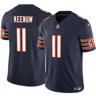 Men's Chicago Bears #11 Case Keenum Navy 2025 F.U.S.E. Vapor Untouchable Limited Stitched Football Jersey