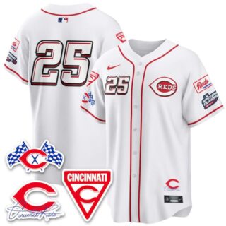 Men's Cincinnati Reds #25 2025 Speedway Limited Jersey V1 All Stitched