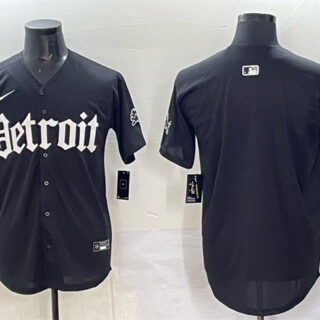 Men's Detroit Lions Blank Black 'Motor Gothic Edition' Vapor Premier Limited Stitched Jersey