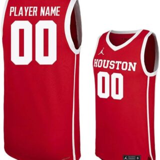 Men's Houston Cougars Active Player Custom Red Stitched Basketball Jersey