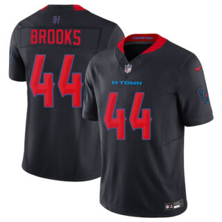 Men's Houston Texans #44 British Brooks Navy 2nd Alternate 2025 F.U.S.E. Vapor Limited Stitched Football Jersey